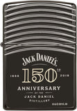 Zippo Jack Daniel's 150 Anniversary Armor Black Ice 29189