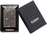 Zippo Armor Skull Black Ice 29230