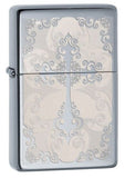 Zippo Cross Vintage High Polish Chrome Pocket Lighter 29231