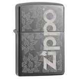 Zippo Logo Black Ice Pocket Lighter 29241