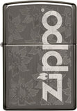 Zippo Logo Black Ice Pocket Lighter 29241