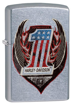 Zippo Harley-Davidson One Street Chrome Pocket Lighter 29347