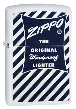 Zippo Blue & White Vintage White Matte 29413