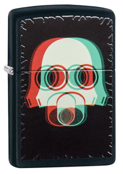 Zippo Nuclear Mask 3D Black Matte 29417