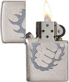 Zippo Tattoo Fire & Fist Brushed Chrome 29428