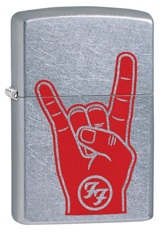 Zippo Foo Fighters Street Chrome Pocket Lighter 29476