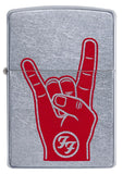 Zippo Foo Fighters Street Chrome Pocket Lighter 29476