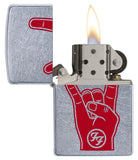 Zippo Foo Fighters Street Chrome Pocket Lighter 29476