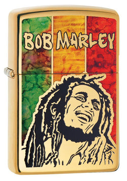 Zippo Bob Marley Reggae Vibes High Polish Brass 29490