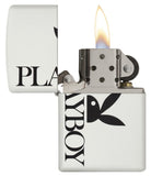 Zippo Playboy White Matte Pocket Lighter 29579