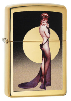 Zippo Olivia High Polish Brass Pocket Lighter 29583