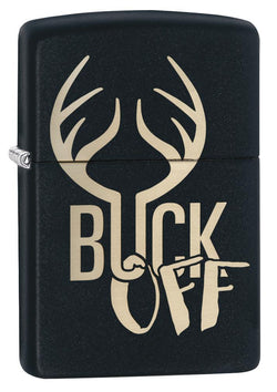 Zippo Buck Off Black Matte 29607