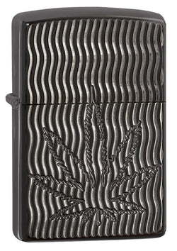 Zippo black Ice Leaf Pocket Lighter 29612