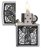 Zippo Celtic Cross Design Pocket Lighter 29622