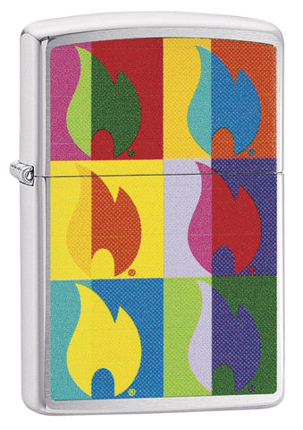Zippo Abstract Flame Design Pocket Lighter 29623