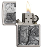 Zippo Bear Vs. Wolf Pocket Lighter 29636