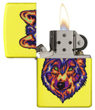 Zippo Neon Wolf Pocket Lighter 29639