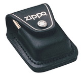 Zippo Lighter Leather Pouch with Loop Black LPLBK