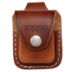 Zippo Lighter Leather Pouch with Loop Brown LPLB